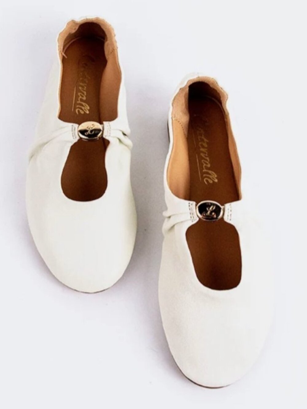 L'INTERVALLE Lucette Cream Leather